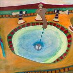 Santa Fe Sink, 2013 - Original painting by Natalie Goldberg
